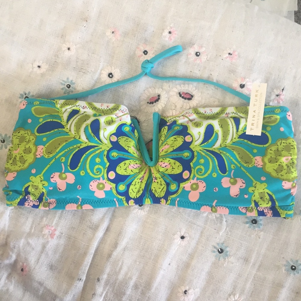 NWT Trina Turk bandeau bikini top